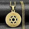 Fashionable Hebrew Star of David Pendant Necklace