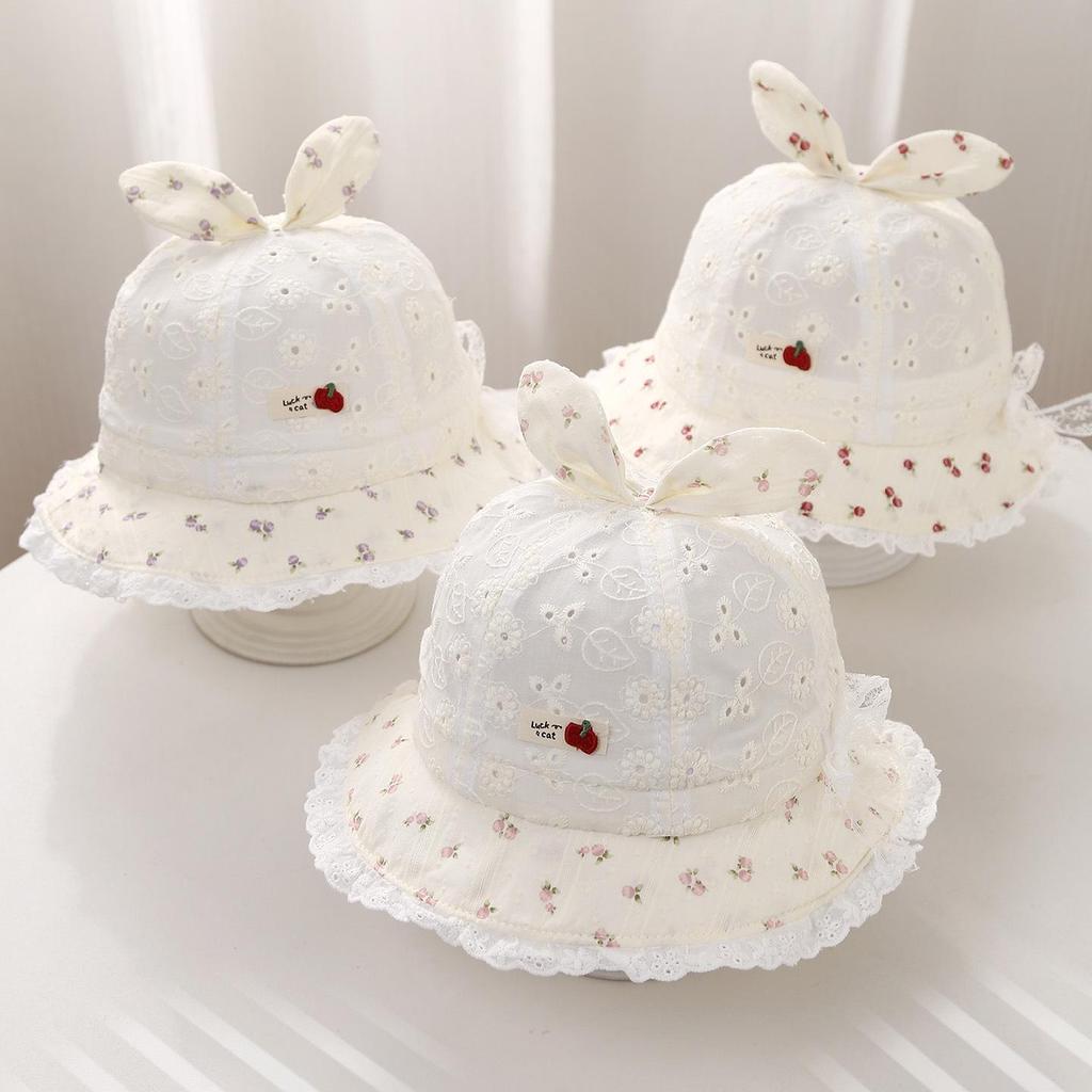 Pălărie de pescar elegantă pentru fetițe nou-născute - Rezistentă la vânt, Design de prințesă pentru primăvară/vară