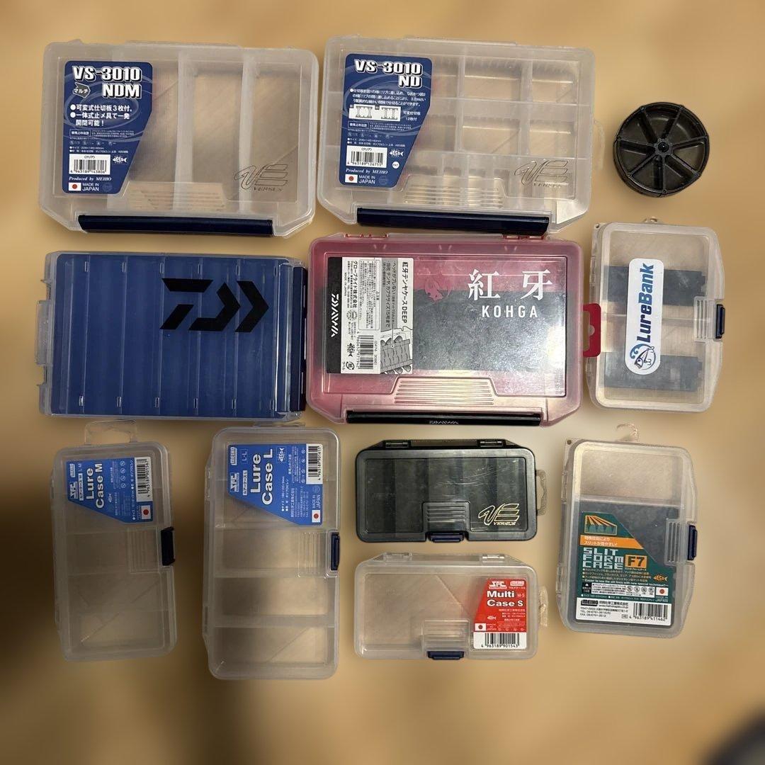Used Meihou Daiwa tackle box case bulk sale