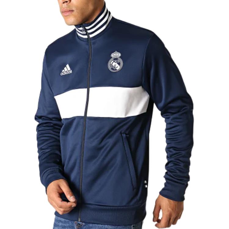 Men's Adidas Jackets Men's Navy Blue Stand Collar Moderate Other