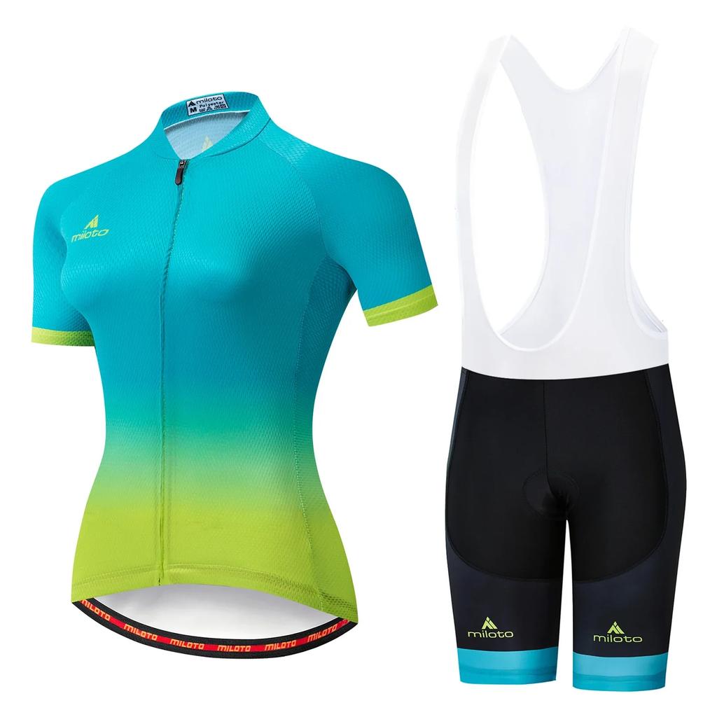 Women, MTB Bike Clothing, Racing Bicycle Clothes, Cycling Wear, Jersey Set, 2026 Summer Breathable Cycling Suit Set