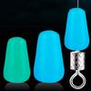 100Pcs/Lot High Quality Silicone Space Beans Sea Carp Fly Fishing Blue Rubber Oval Stopper Fishing Float Fishing Bobber