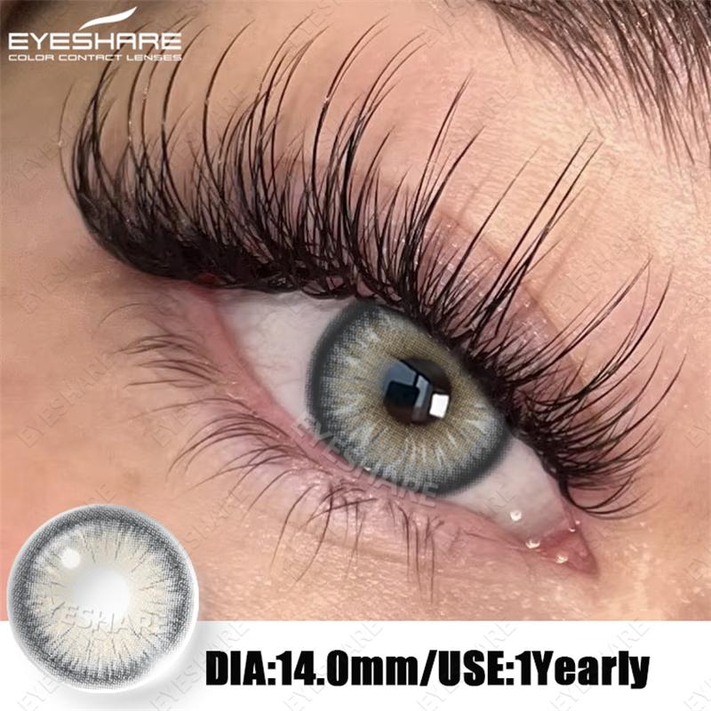 Eyeshare 2pcs Colored Eyes Contact Lenses Blue Lentes De Contacto Natural Brown Pupilentes Gray EyesLense Green Beautiful Pupils