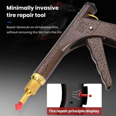 Juego de herramientas de reparación de neumáticos mínimamente invasivas Burst Universal con kit de reparación RapidPlug 2