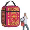 Colorful Mexican Wrestler Luchador Insulated Lunch Bag for Women Children Portable Food Boxes Thermal Lunch Box Tote