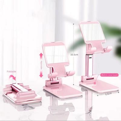 Portable Mobile Phone Holder Plastic Universal Table Cell Phone Stand Desk Stand Foldable Adjustable Desktop Tablet Holder