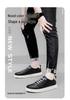 Men's Handmade Retro White Low-Top Board Shoes - Versatile Cowhide Casual Flats for Spring