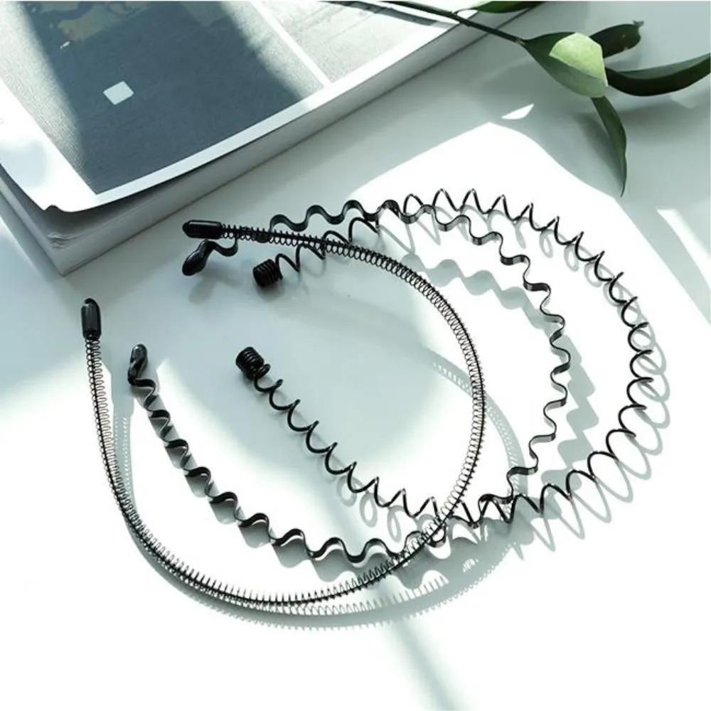 10 Cool Summer Men s Bangs Fixing Spring Black Headband Hairbands zigzag