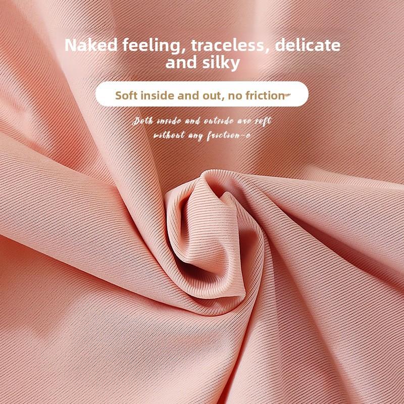 Ladies Summer Light and Thin Pure Lace No Trace Ice Silk Pure Cotton Crotch Breathable High Waist Close Belly Flat Angle Briefs