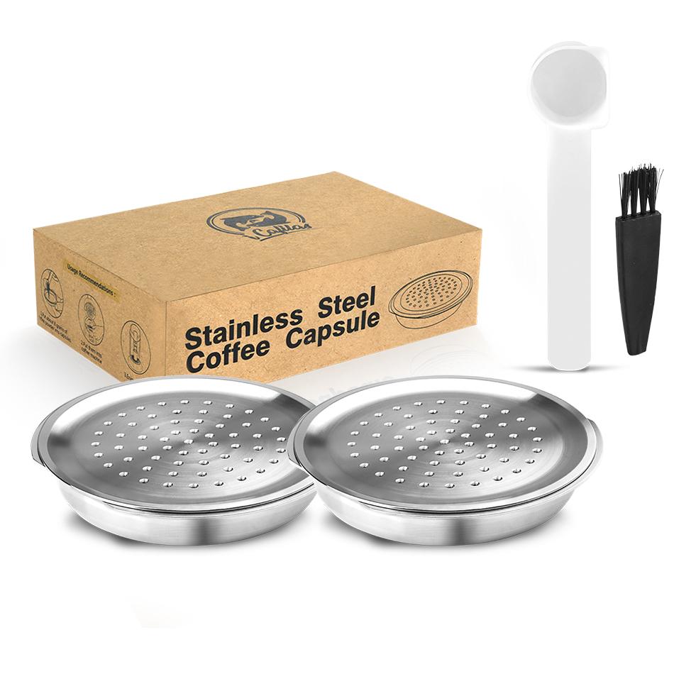 

ICafilas для кавомашини Philips Senseo Кришки для кавових капсул з нержавіючої сталі Багаторазовий фільтр Еспресо-кавоварка