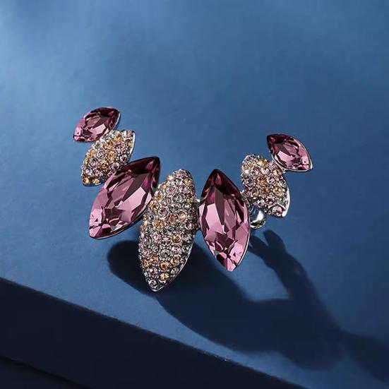 Brooch Irregular Design Sparkling Rhinestones Anti-exposed Brooch Pin Sweaters Collars Hats Bags Coats Scarves Badge Versatile Accessory