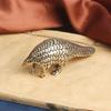 Solid Copper Small Pangolin Figurines Miniature Vintage Bronze Animal Home Ornament Statue Desktop Oranment Craft Gift Accessory