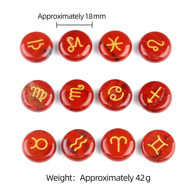 1987 Crystal Stone Zodiac Pocket Runes - Christmas Gift