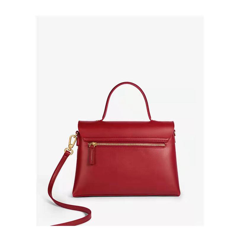 Red bridal bag spring and summer new trendy large-capacity textured wedding bag handbag women's niche wedding bag
