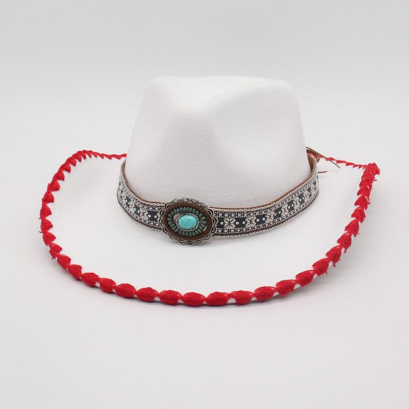 Stage Travel Vacation Sunscreen Visor Hat Four Seasons Zang'S Dance Jazz Hat Niche Ethnic Style Design Top Hat