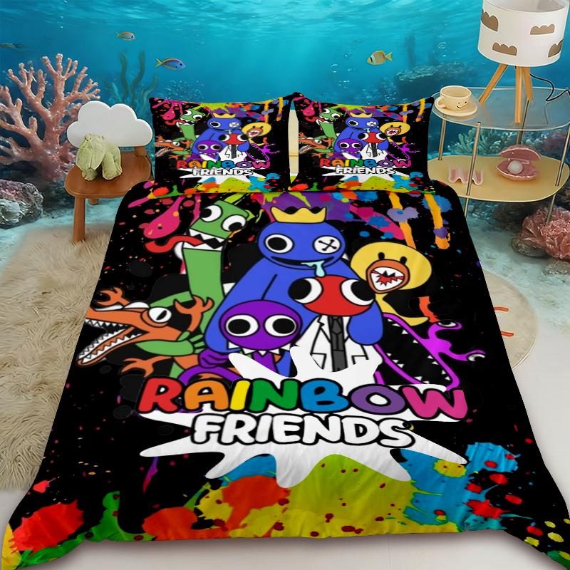 

Sprunki Game Duvet Cover Cartoon Bedding Set Quilt Cover Queen King Full Bedroom Decor Teens Children Best Gifts 135x200cm