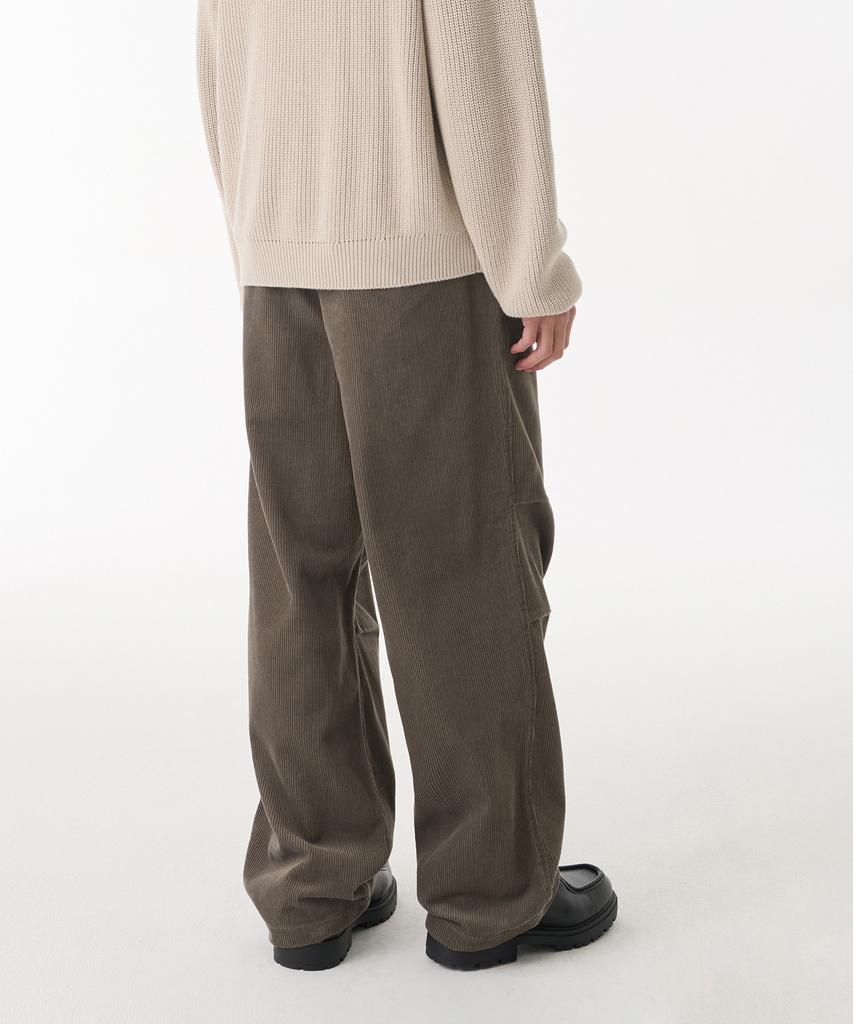 MUSINSA STANDARD Corduroy Parachute Pants [Taupe]