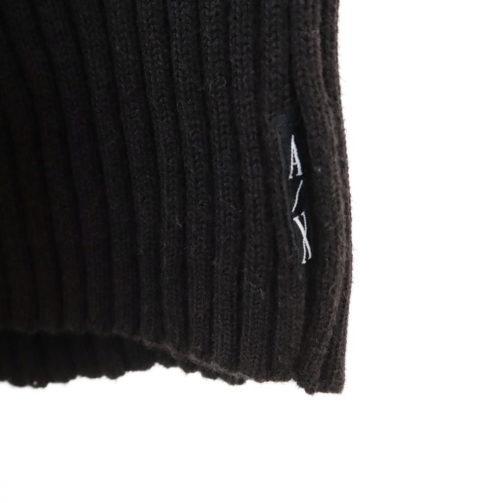 Armani Exchange 90s Old Long Sleeve Rib Knit L Black Sweater Women Used