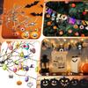 Jetec 20 Stück Halloween Diamond Painting Anhänger 5d DIY Diamond Painting Set Totenkopf Geist Kürbis Fledermaus Anhänger Hängende Ornamente für DIY Basteln Halloween Party