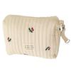 Happy RURU Quilted Diaper Large Korean Perfect for Baby Showers and Gifts Pouch, Capacity, Cute, Design, (Cherry Blossom)