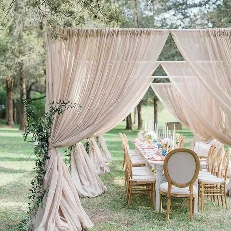 3x6m Double Layer Retractable Backdrop & Curtain Stand for Weddings – Aluminum Alloy Display Stand