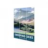 Railway Museum Sweeping Skies North Wales Micro Wood Print