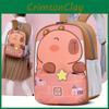 Einzigartiger Capybara Doppel-Schulterrucksack für Kinder von 3 bis 6 Jahren mit lustigen Cartoon-Mustern