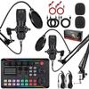 BM800 Microphone Kit with Sound Card & Headphones for Live Streaming and Podcasts