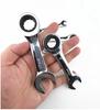 Short Handle Adjustable Head Ratchet Wrench, Mini Fast Ratchet Spanner for Auto Repair, Labor-Saving Dual-Purpose Portable Tool