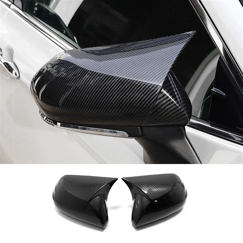 For Toyota Camry XV70 2018- Carbon Fiber Car Rearview Mirror Cover Side Wing Cap Shell Protective Case Accessories