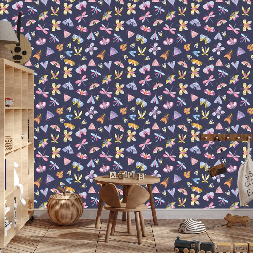 Colorful Butterflies Wallpaper for Living Room and Bedroom 50x1000