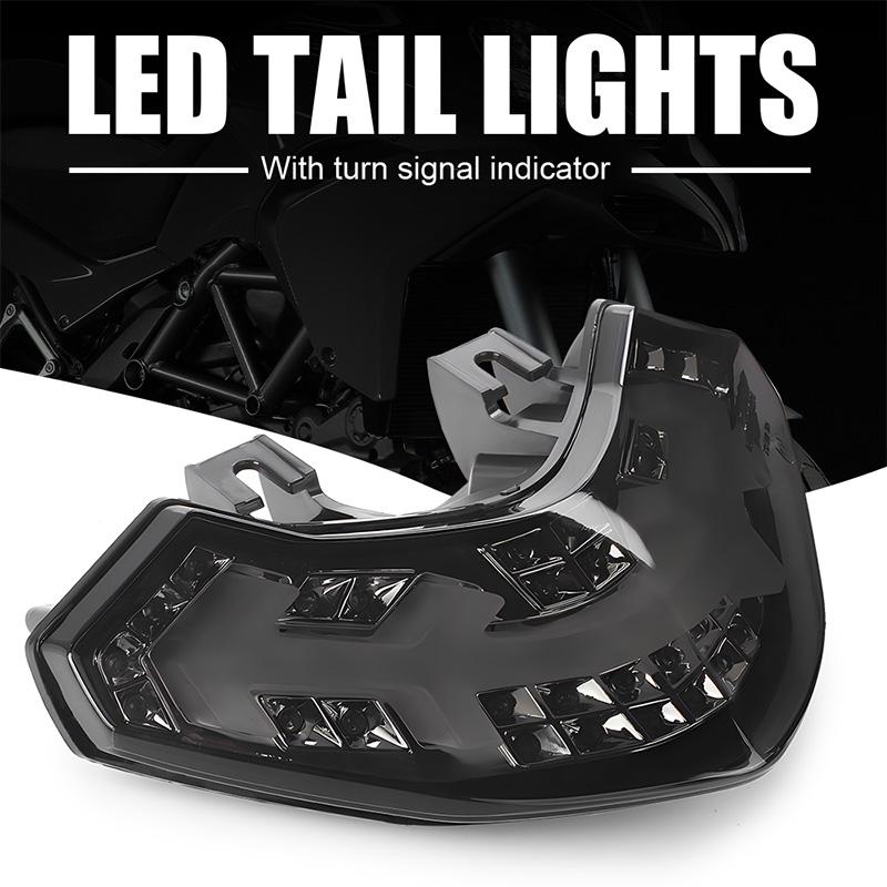 Rear Motorcycle LED Tail Light 12V Turn Signal Lights Driving Brake Lamp Indicator Light For Ducati Multistrada 1200 2010-2014