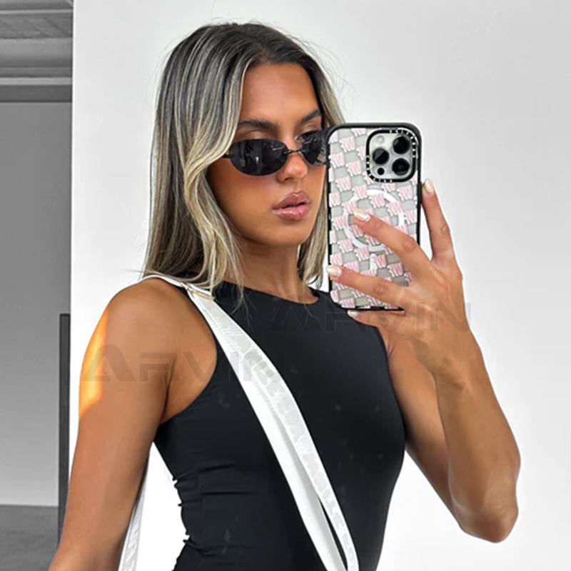 Trend No Frame Sun Glasses Goggle For Ladies For Gents Futuristic Vintage Sun Glasses Punk Eye Glasses Female Y2K Pink Mirror Shades Eyeglasses