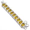 Citrine Bracelet Citrine Gemstone Handmade 925 Sterling Silver Bracelet Yellow Citrine Bracelet For Gift Bohemian Unisex Bracelet For Her