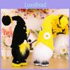 Charming Yellow And Black Bee Plush Doll With Bow For Festive Home Decorations