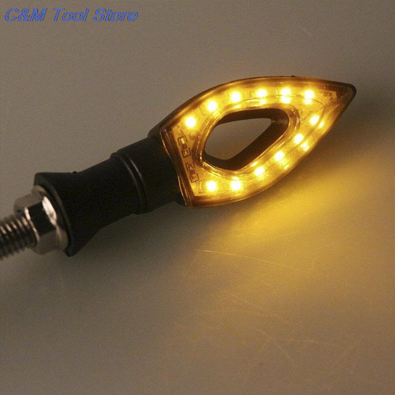 1pc 12 LED Turn for Moto Motorbike Motorcycle Accessories yellow redSignal Motorcycle Turn Signals Light Tail Lights Indicators