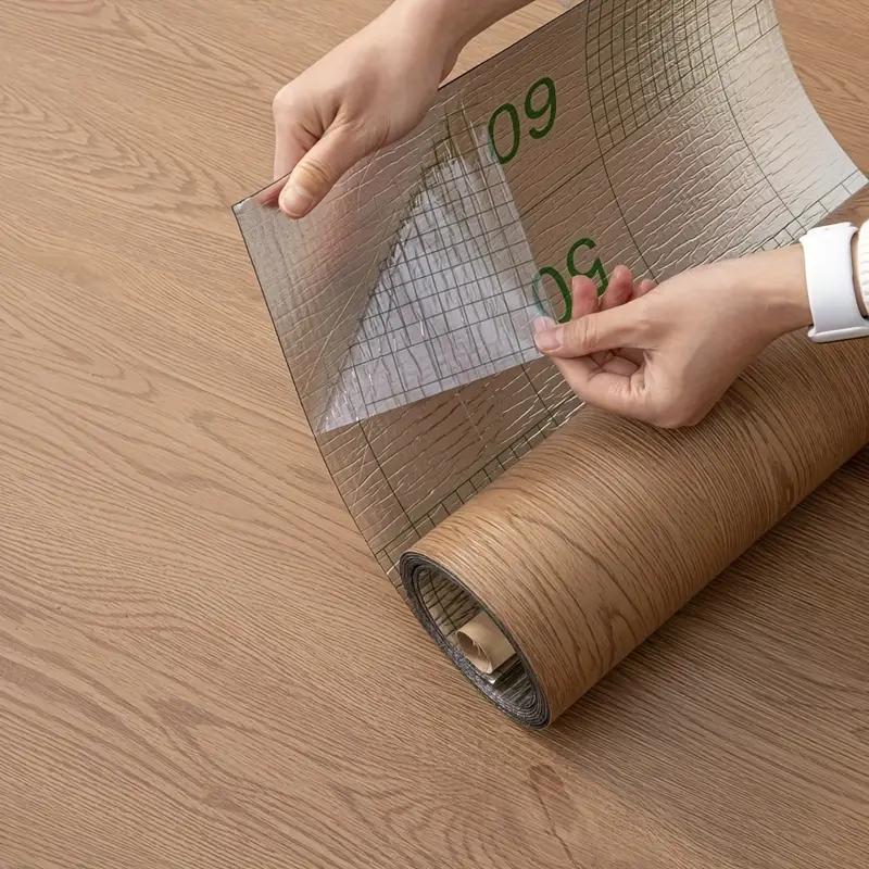 Wood Grain PVC Self-Adhesive Wall Sticker - 40cm*300cm, 1.5mm Thickened, Suitable for Bedroom, Kitchen, Office Background Wall,