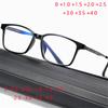 0 +1.0 +1.5 To +4.0 TR90 Blue Light Blocking Square Reading Glasses Magnifier Vintage Prescription Eyeglasses 0 -0.5 -0.75 To -4