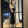 Plus Size Polka Dot High-Waisted A-Line Skirt for Women