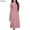 Women Short Sleeve Blouse and Skirts Summer Two Piece Suit Sets