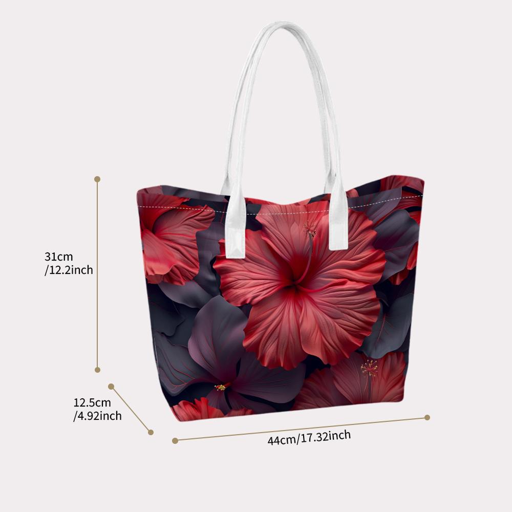Elegant Floral Printed Shoulder Bag for Daily Outdoor Commute Travel Use
