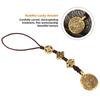 Natural Hand Carved Chinese Taiji Bagua Lucky Amulet PendanT necklace(S)