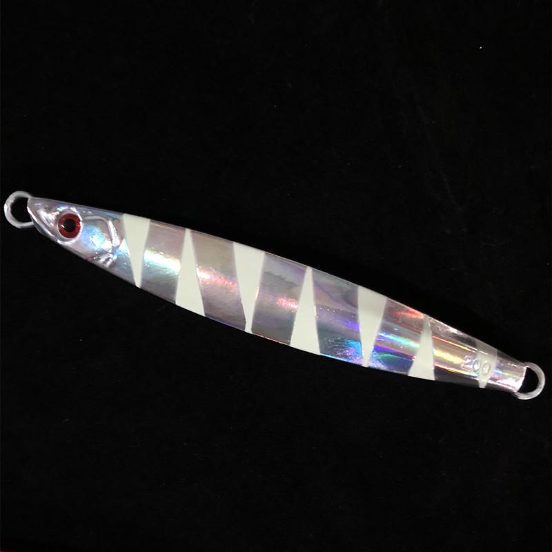 Glow-in-the-Dark Ocean Trolling Metal Jig (180g, 10.7cm) for Sea Fishing