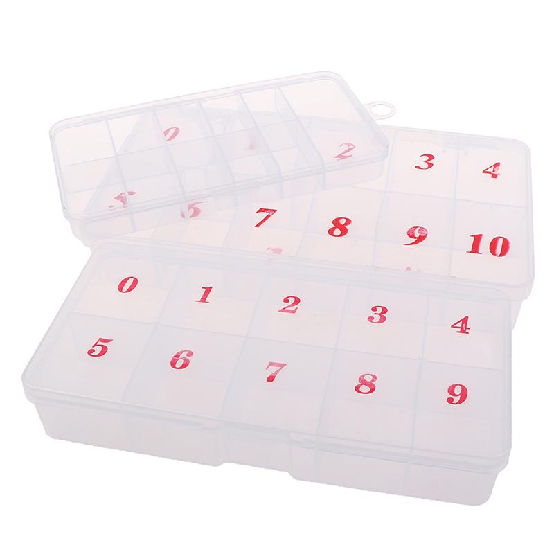 10/11Grids Nail Art  Gem Accessories Empty Container Storage Case Box