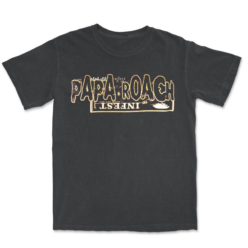 Horizontal Papa Roach T-Shirt Men Women Metal Rock Band Graphic Tee 100% Cotton Summer Streetwear Top S разноцветный