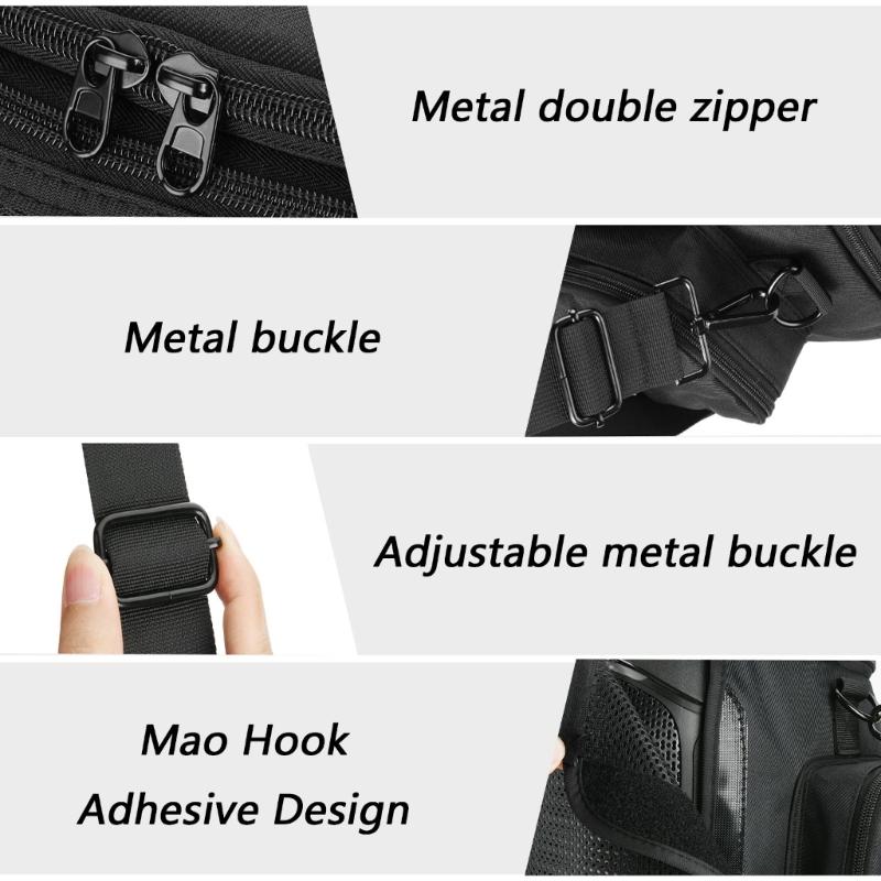 600D Nylon Speaker Carrying Case with Reinforced Pearls Cotton Padding Breathable K036 Mesh Front for PBE2