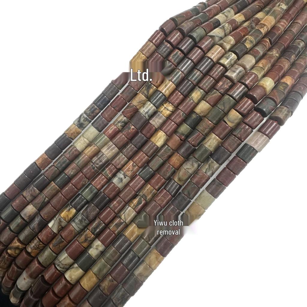 4x4mm Natural Stone Cylinder Beads for Handmade DIY Jewelry, Bracelets & Necklaces