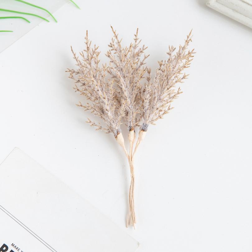 5/10Pcs Artificial Plant Golden Silvery Branch Christmas Tree Wreath Homes Wedding Accessory High Quality Artistic Decoration