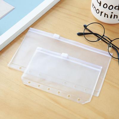 1/5PCS Organization Plastic Resealable Matte Clear Zip Lock Pouch Bag PVC Storage