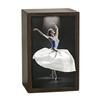 Caixa de Lenços de Madeira de Nogueira, com Design Artístico de Saia de Bailarina, Suporte Multiuso para Papel Toalha para Decoração de Casa, Hall de Entrada, Sala de Jantar